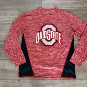 Ohio State Buckeyes Mens L Red Long Sleeve